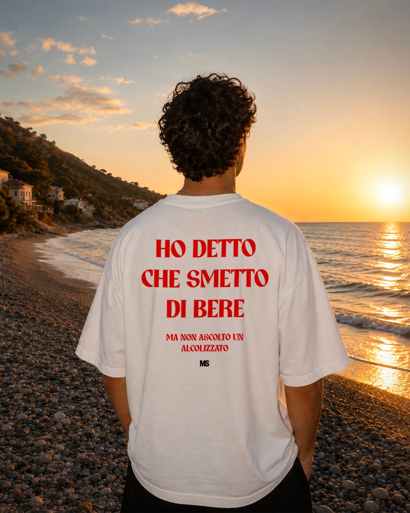 Ho detto che smetto di bere — Maglia Scritta